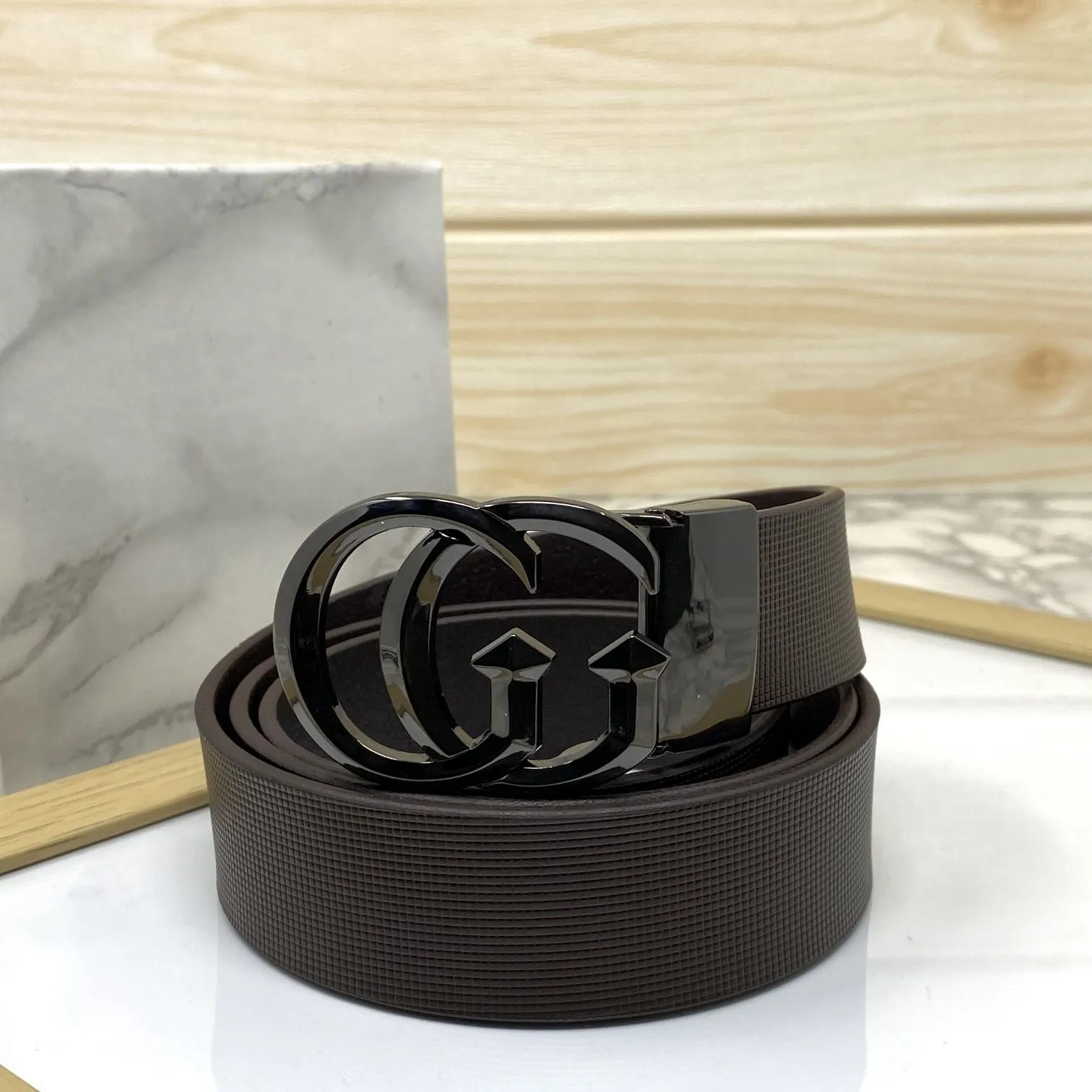 Stylish New Arrival GG Letter Pure Leather Belt-JonasParamount