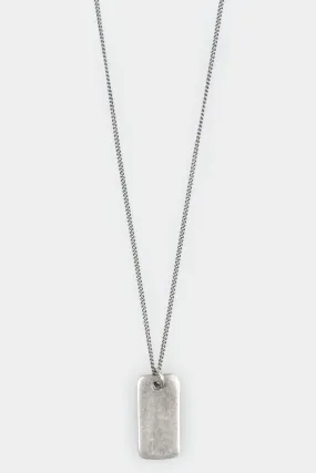 Tag pedant silver necklace