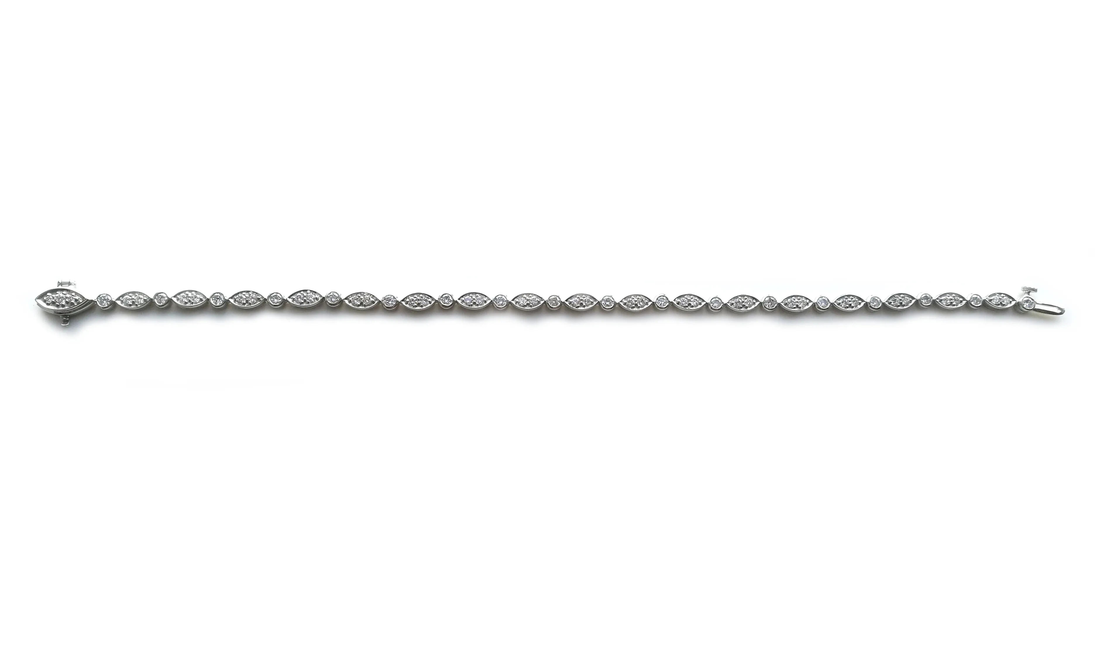 Tiffany & Co. 1.60tcw Diamond Jazz Bracelet in Platinum, 6¾"