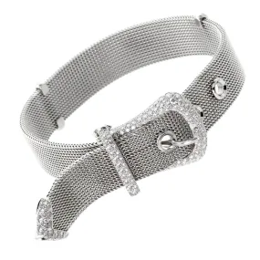 Tiffany & Co. Diamond Platinum Buckle Bracelet