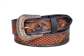 TLP MAHARAJA Leather Belt for Men Colour - Black / Brown (SKU BELT-10035)