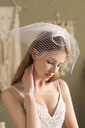 Vintage Birdcage Veil Classic Short Bridal Tulle Blusher Veil