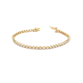 WD1719 14kt Gold and Diamond Tennis Bracelet