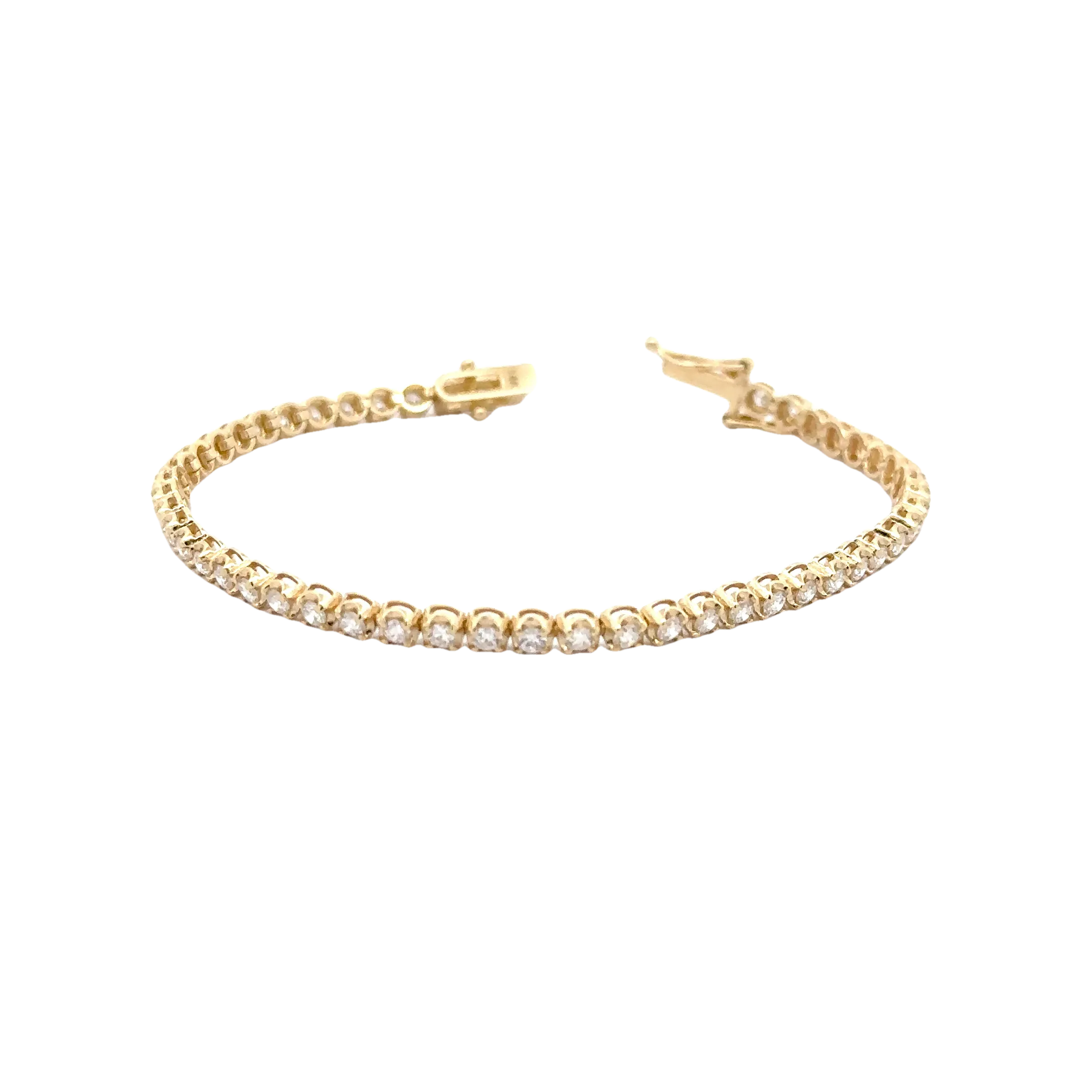 WD1719 14kt Gold and Diamond Tennis Bracelet