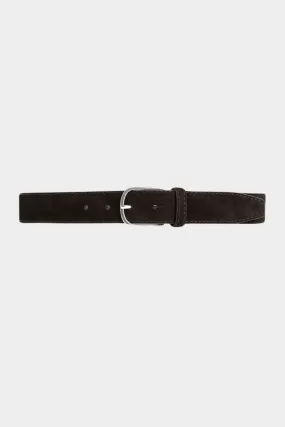 Wide Trouser Belt, Espresso