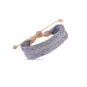 Yula n°1 Bracelet Peach Silver Blue