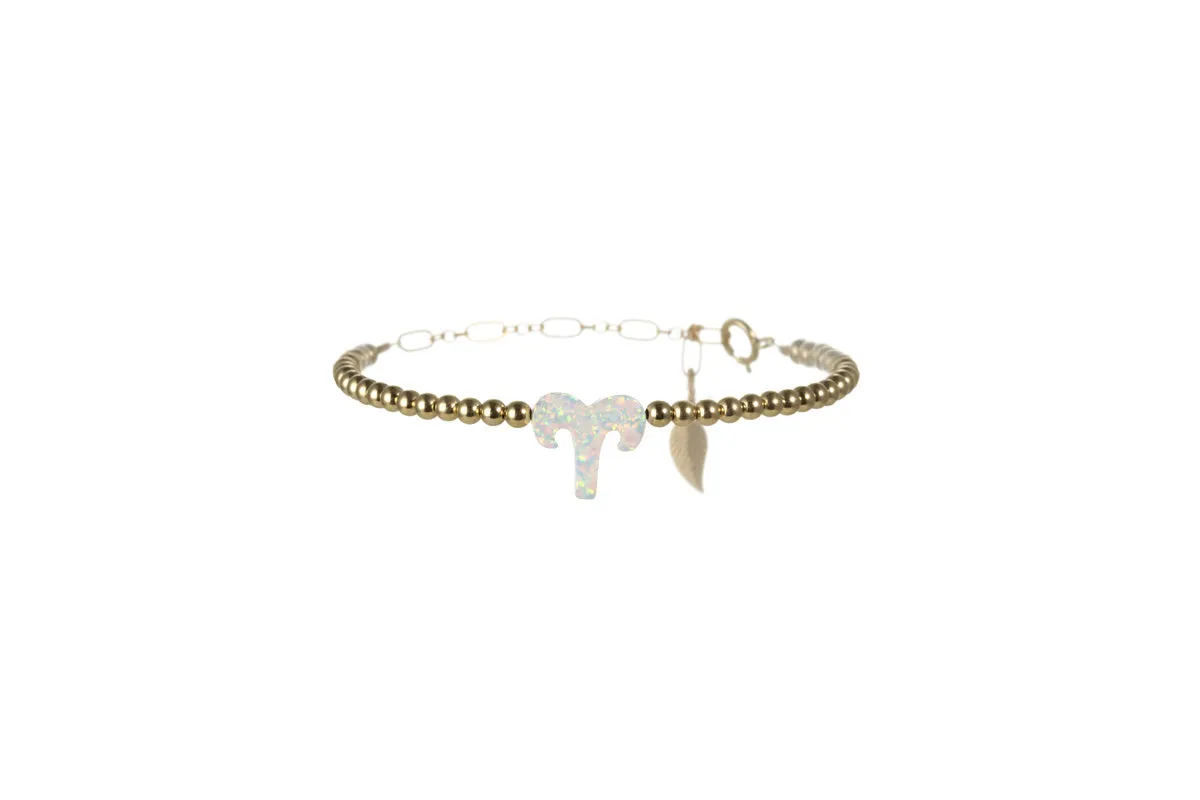 ZODIAC SIGN OPAL BRACELET