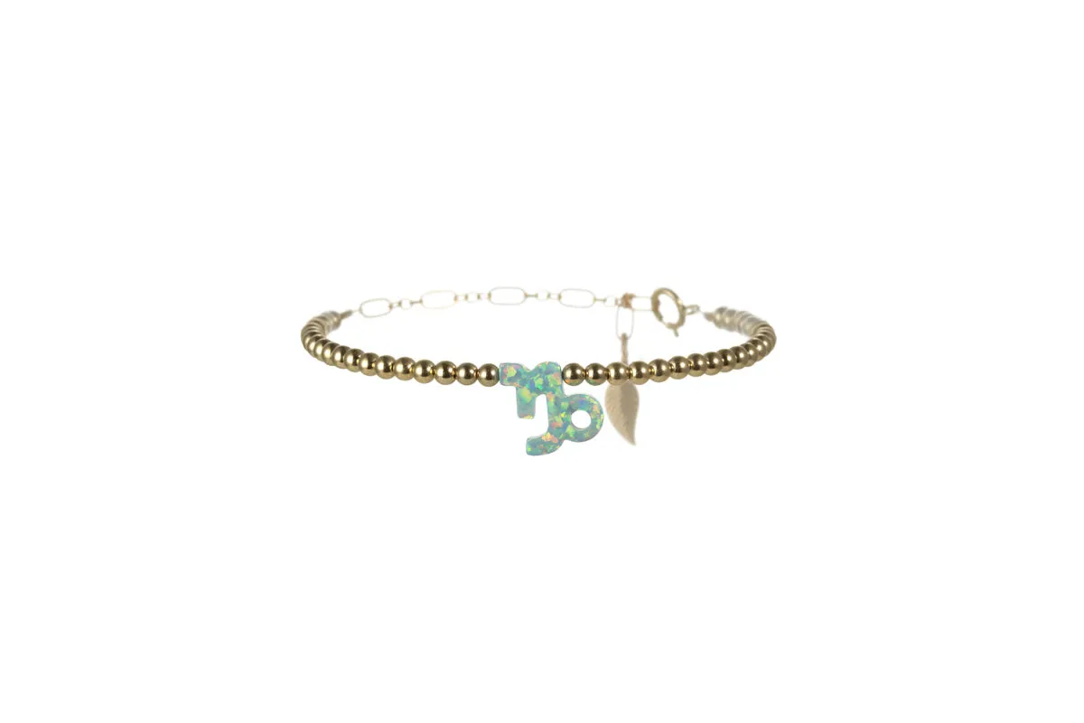 ZODIAC SIGN OPAL BRACELET